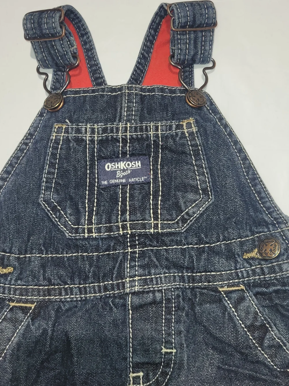 OshKosh B'gosh Dark Blue Denim Overalls for Kids Size 6 Months